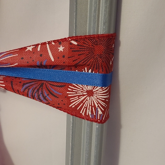 Frame Cross Art Firework 4th Of July Silver Cross Handmade - Picture 4 of 9